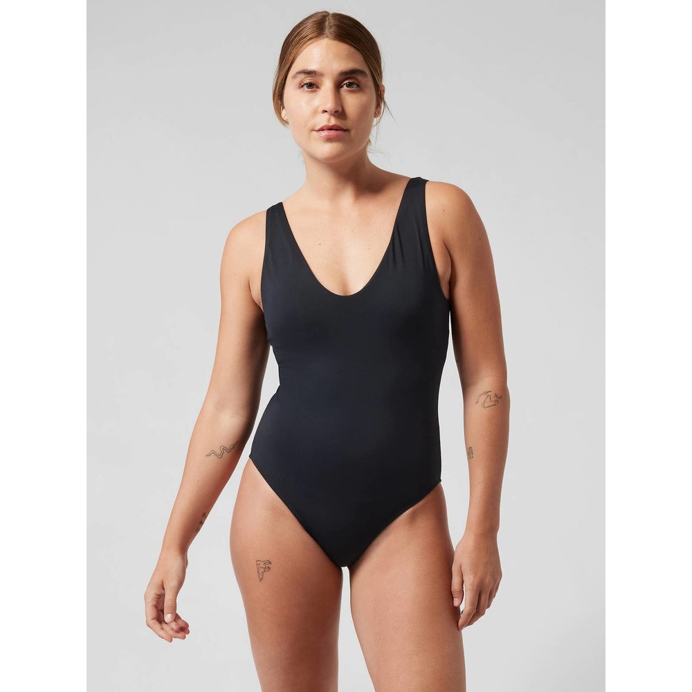Athleta Seychelles One Piece Swimsuit size S Black
